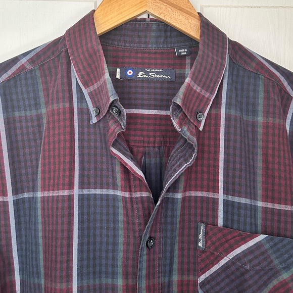 Ben Sherman Men’s XL Long Sleeve Button Down Plaid Shirt - Picture 1 of 14